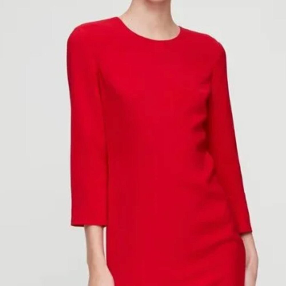 Aritzia Babaton 3/4 sleeve Red Patricio dress